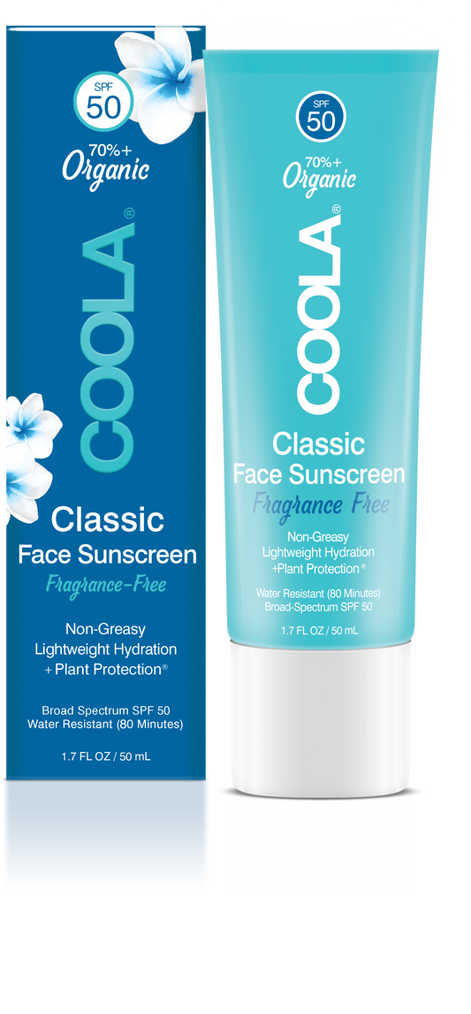 Classic Face Organic Sunscreen SPF 50 - Fragrance-Free